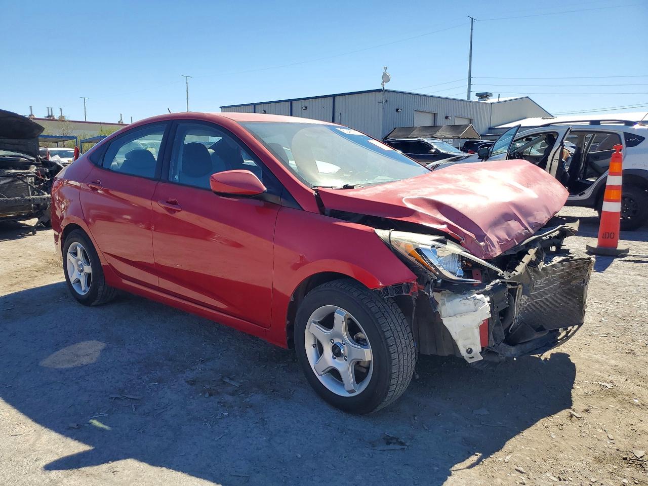 2015 Hyundai Accent Gls Red vin: KMHCT4AE8FU886958
