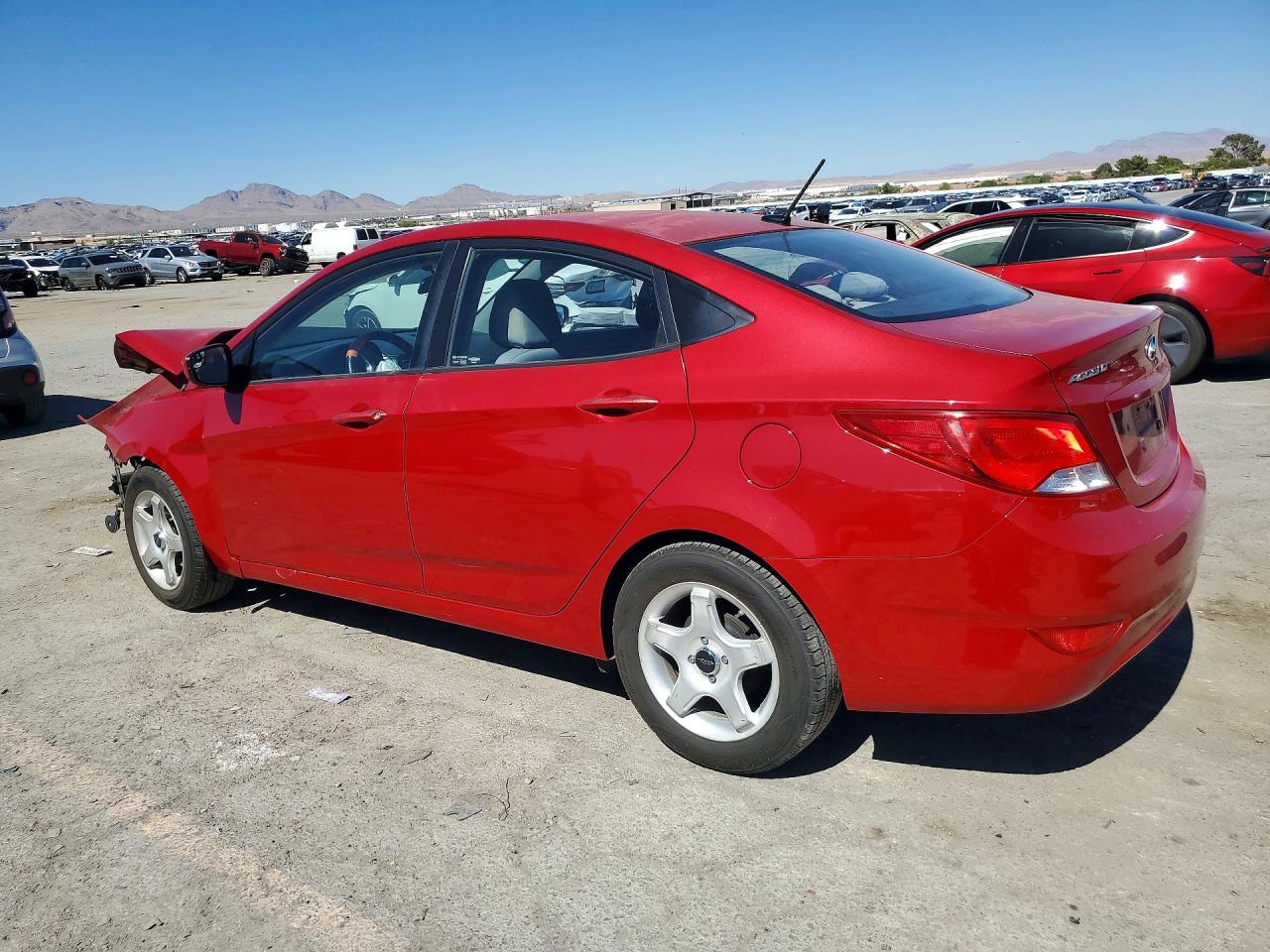 2015 Hyundai Accent Gls Red vin: KMHCT4AE8FU886958