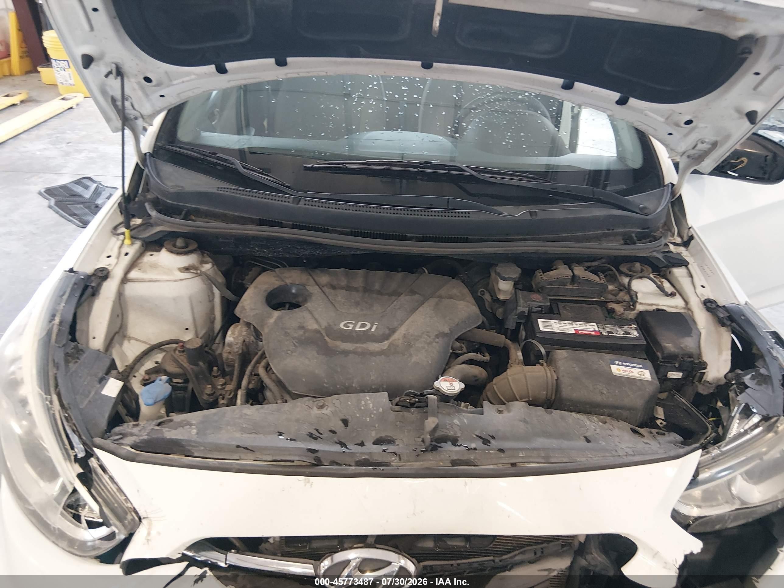 2015 Hyundai Accent Gls White vin: KMHCT4AE8FU919330