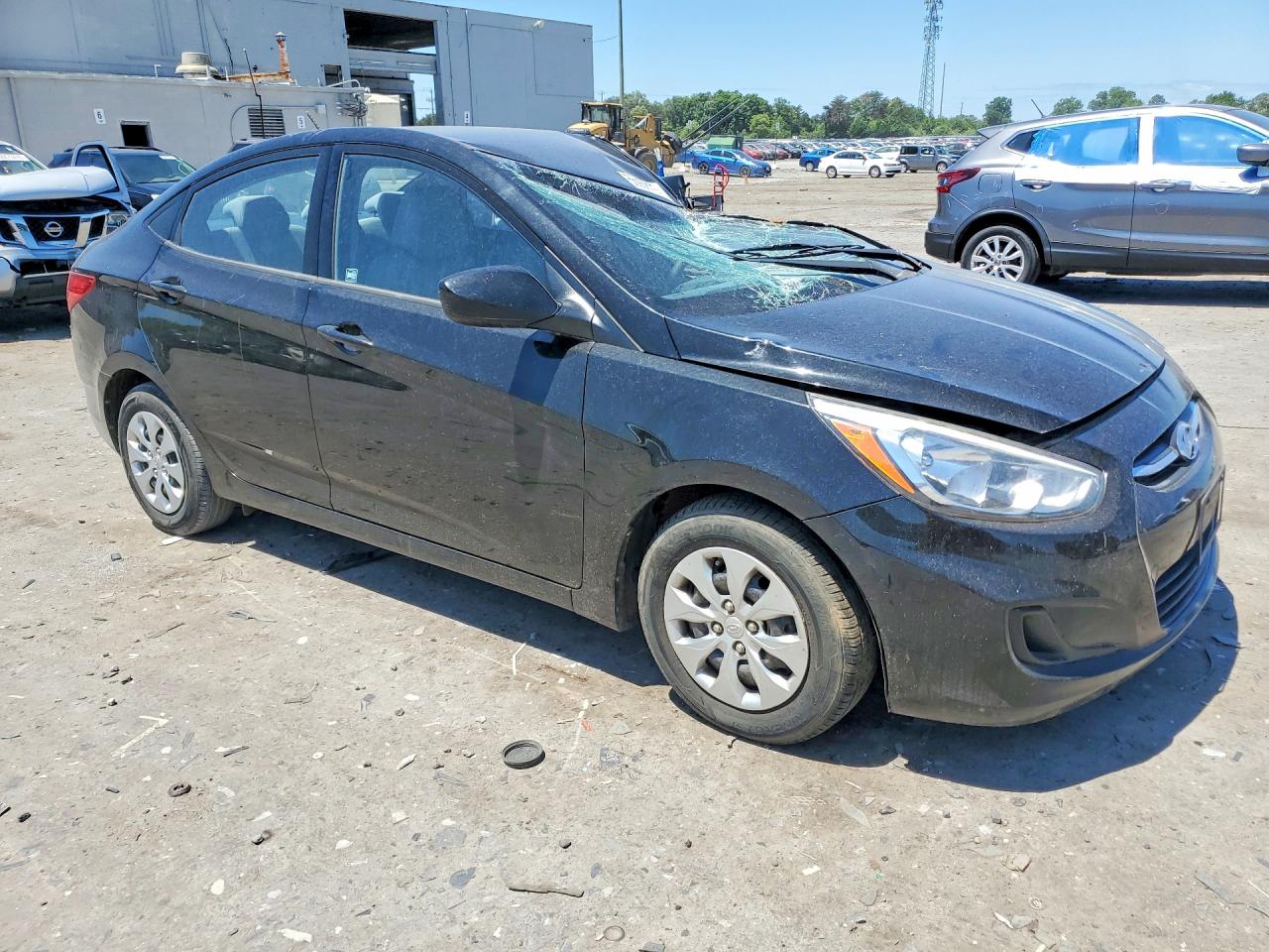 2015 Hyundai Accent Gls Black vin: KMHCT4AE8FU923135