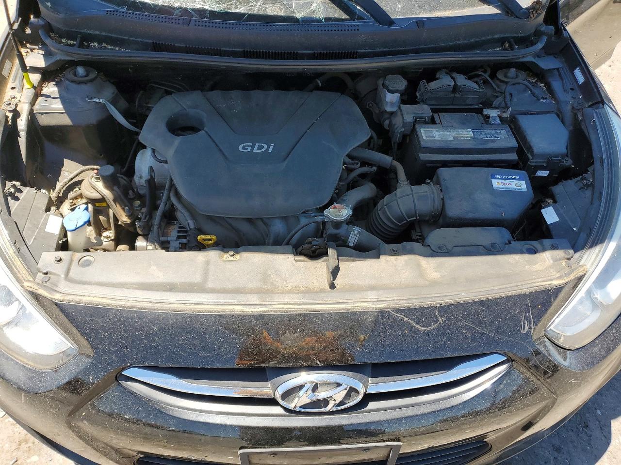 2015 Hyundai Accent Gls Black vin: KMHCT4AE8FU923135