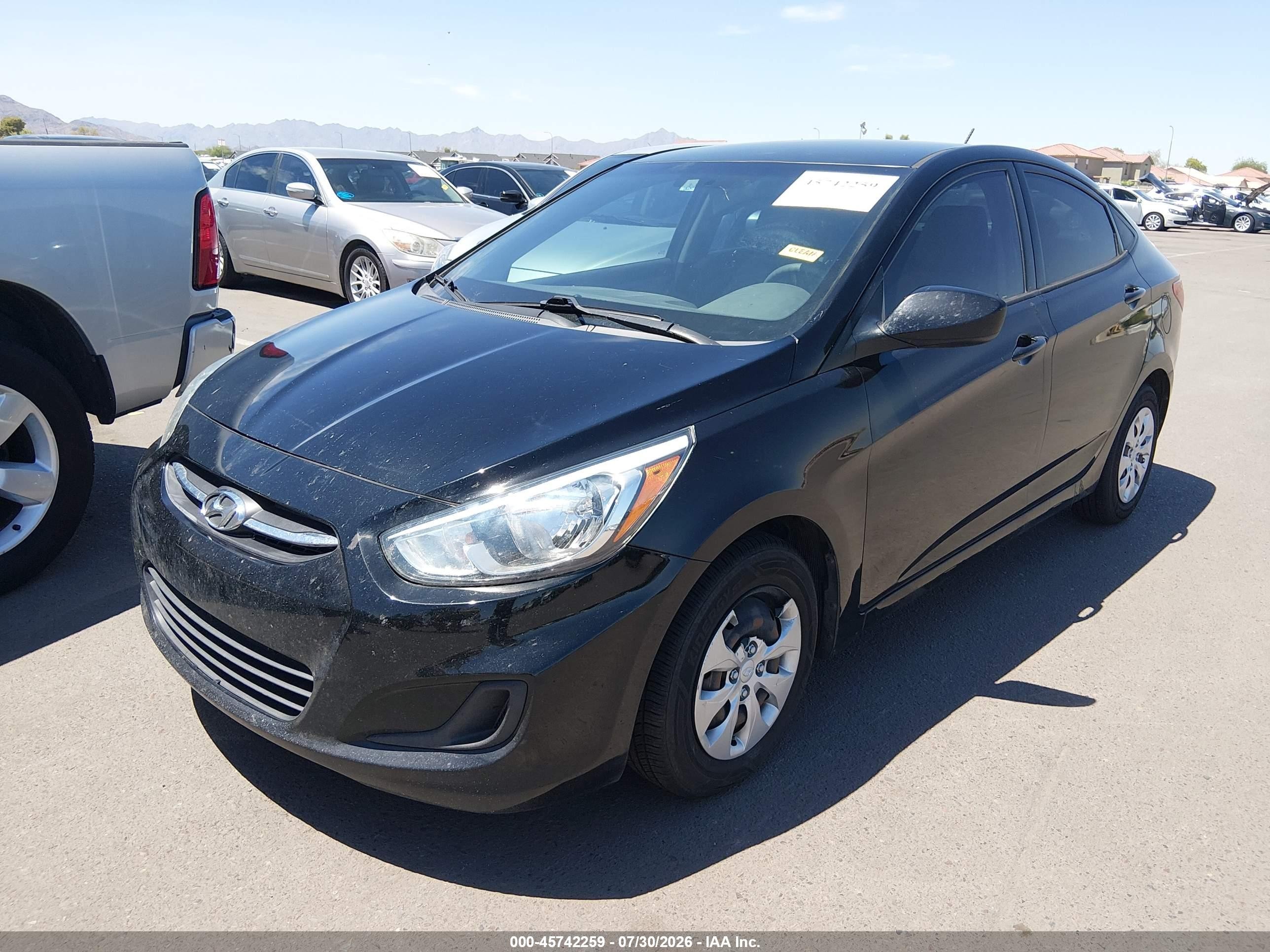 2015 Hyundai Accent Gls Черный vin: KMHCT4AE8FU926777