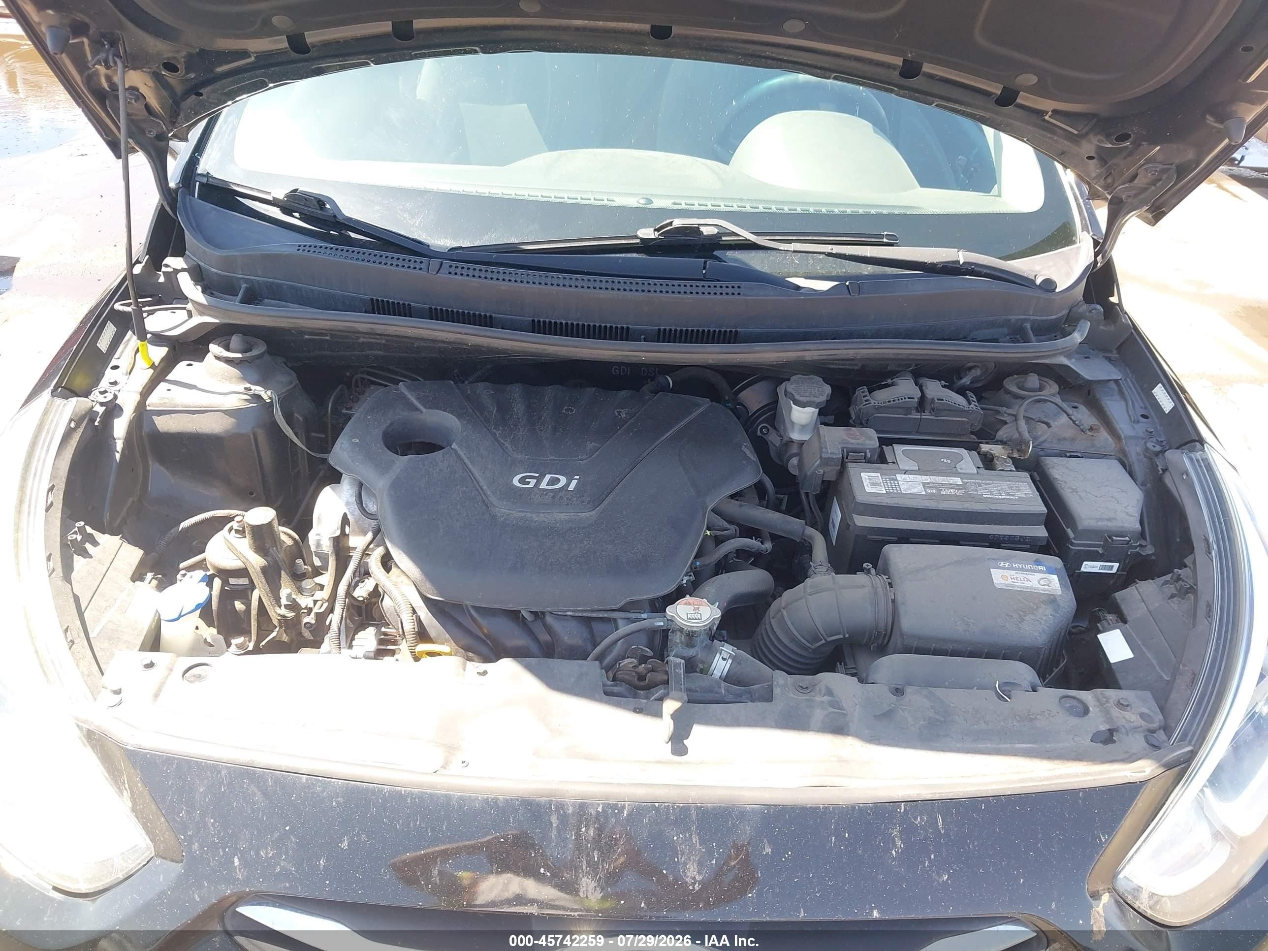 2015 Hyundai Accent Gls Черный vin: KMHCT4AE8FU926777