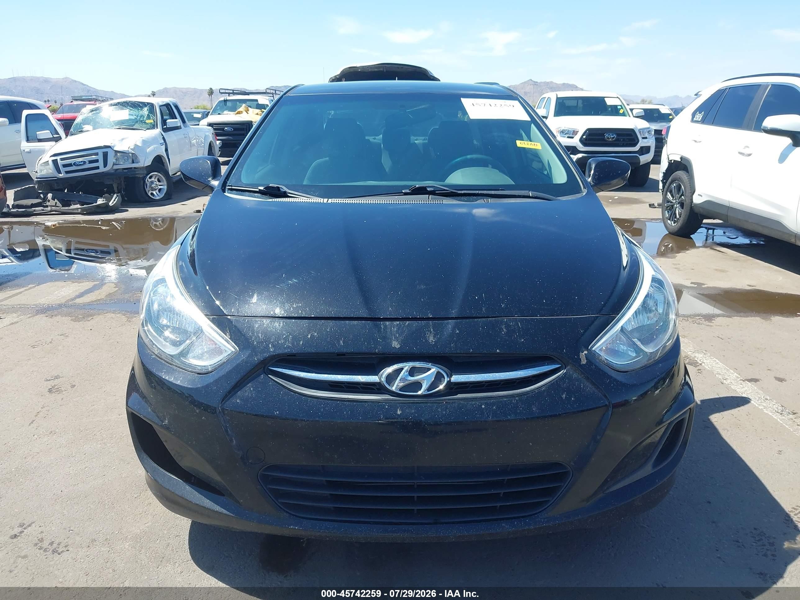 2015 Hyundai Accent Gls Черный vin: KMHCT4AE8FU926777
