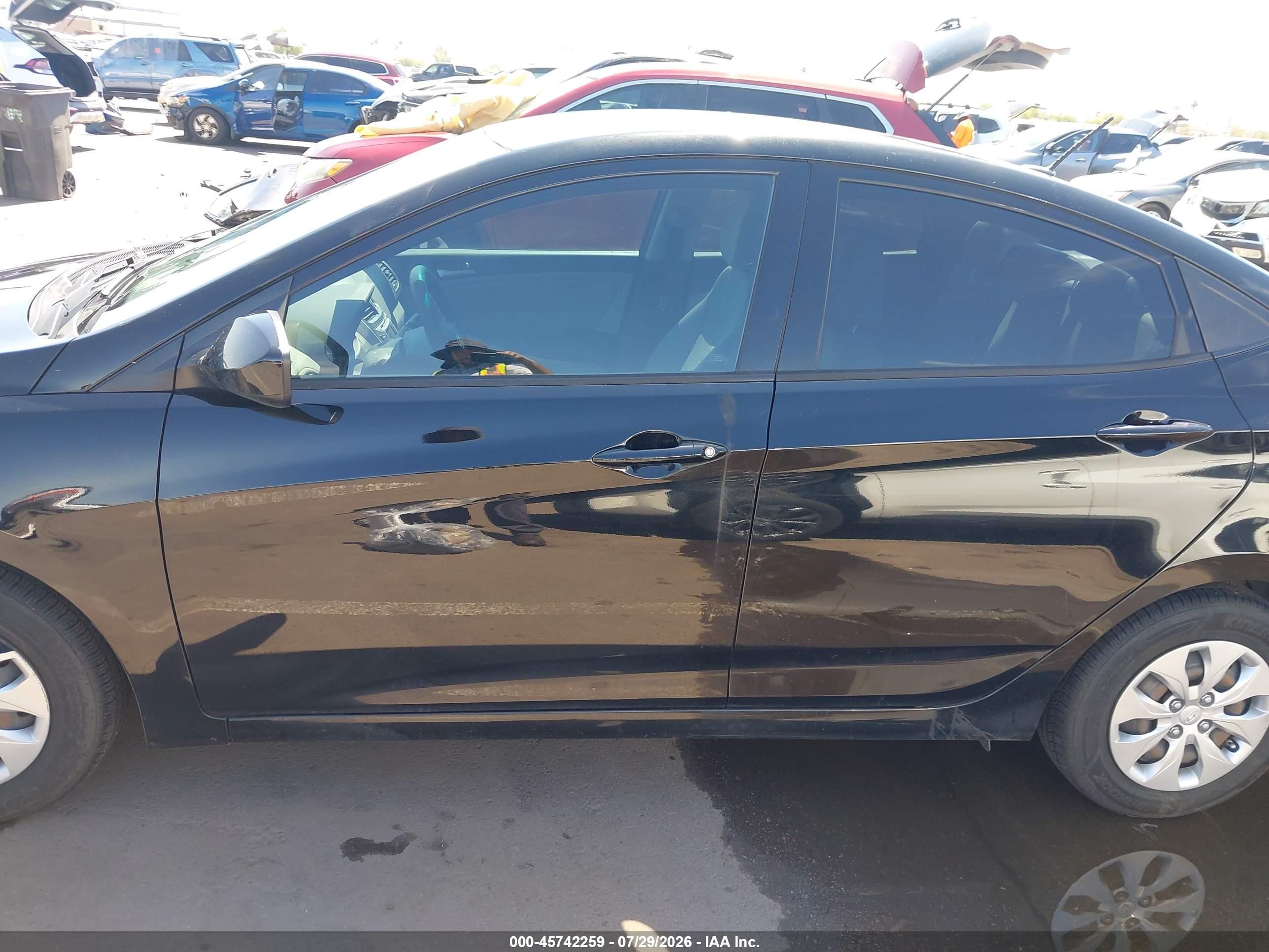 2015 Hyundai Accent Gls Черный vin: KMHCT4AE8FU926777