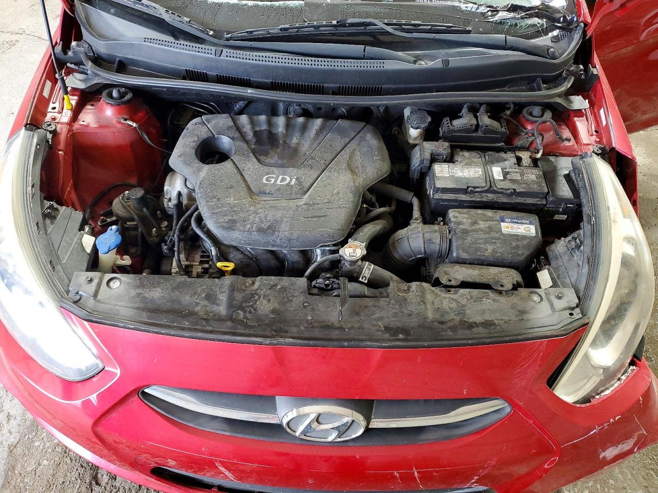 2015 Hyundai Accent Gls Red vin: KMHCT4AE8FU928500