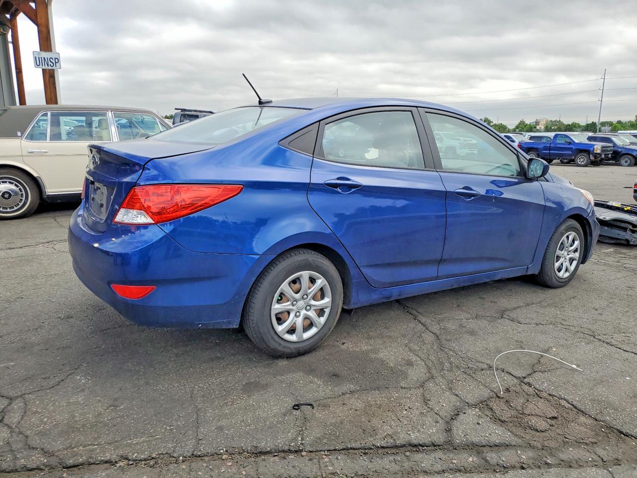 2016 Hyundai Accent Se Синий vin: KMHCT4AE8GU003782
