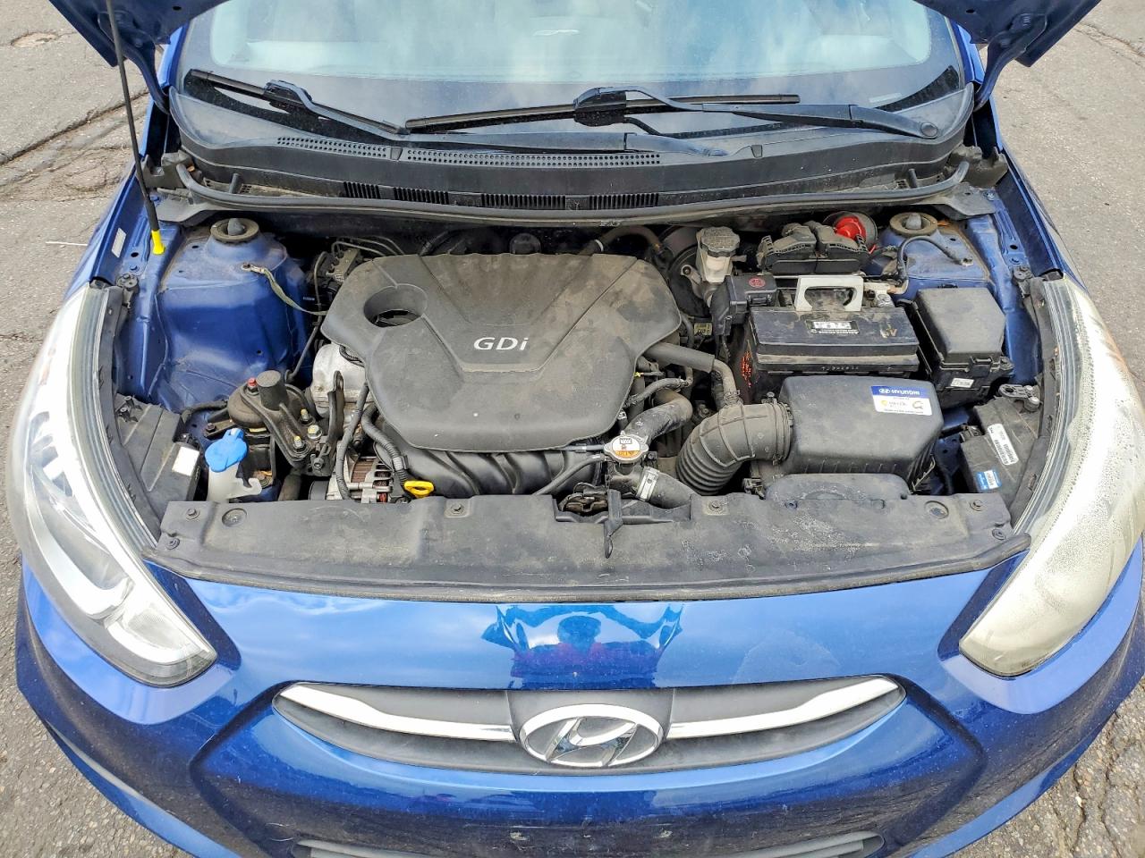 2016 Hyundai Accent Se Синий vin: KMHCT4AE8GU003782