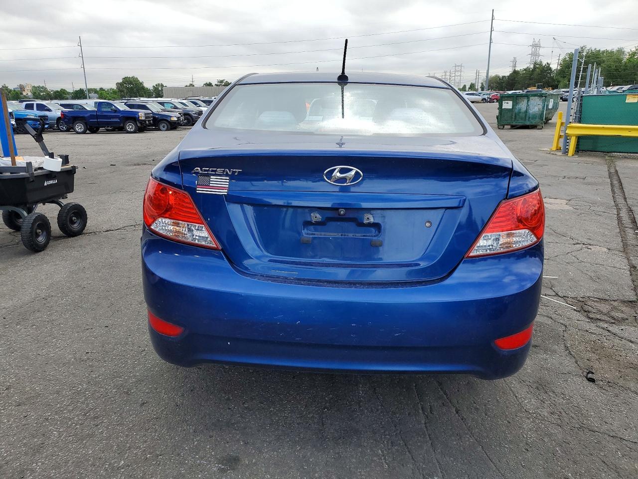 2016 Hyundai Accent Se Синий vin: KMHCT4AE8GU003782