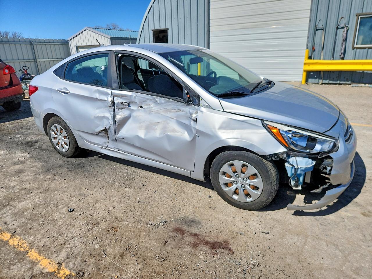 2017 Hyundai Accent Se Серебряный vin: KMHCT4AE8HU219519