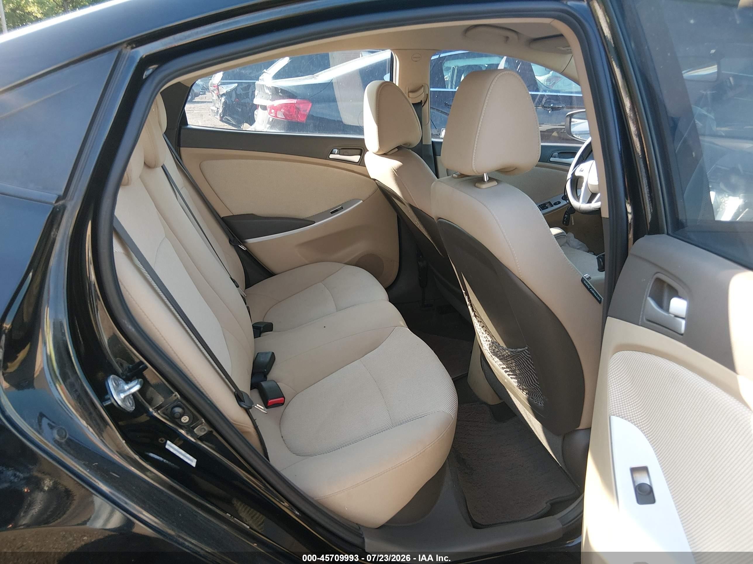2012 Hyundai Accent Gls Black vin: KMHCT4AE9CU081322