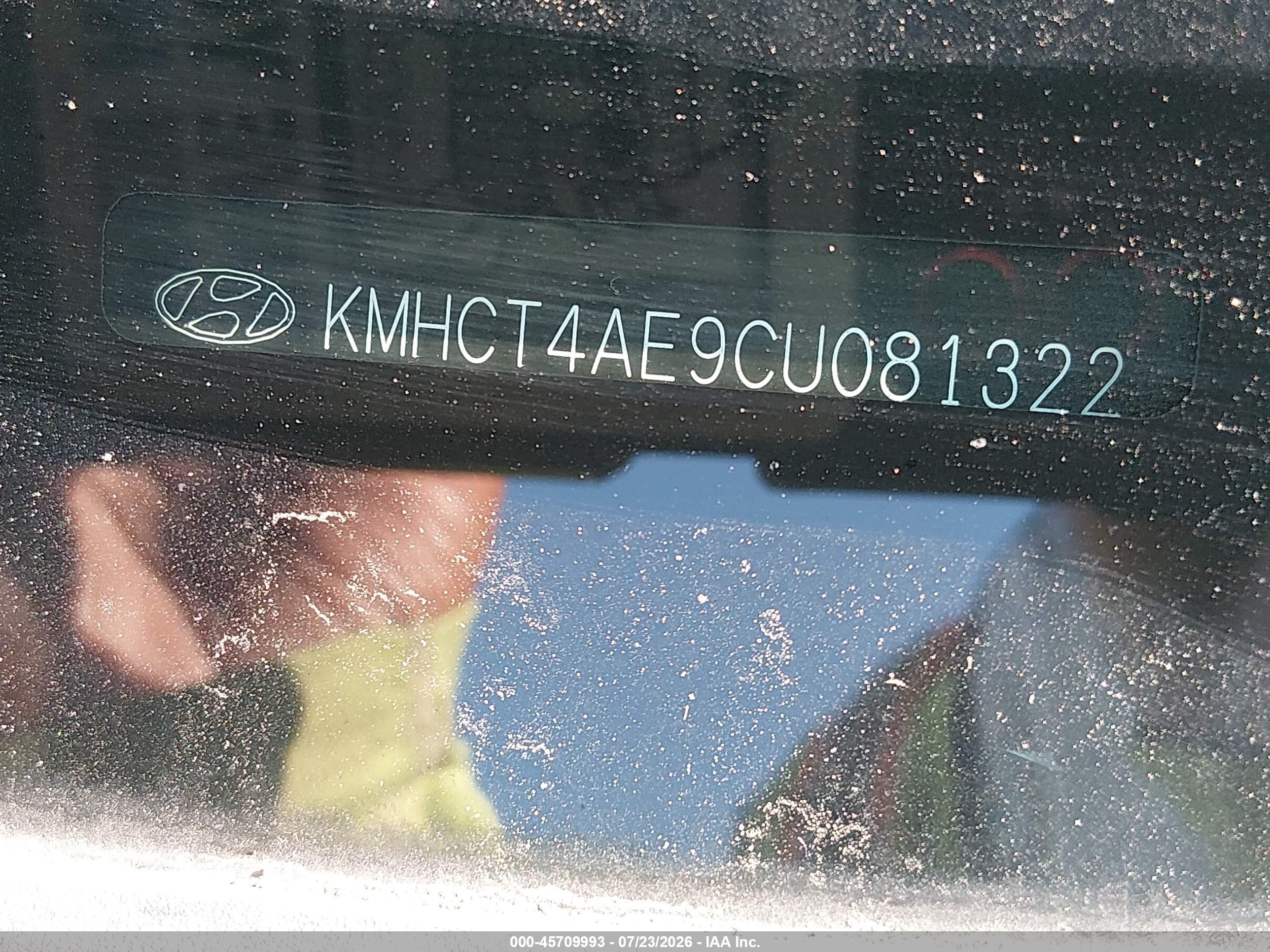 2012 Hyundai Accent Gls Black vin: KMHCT4AE9CU081322