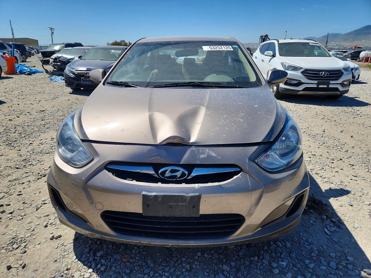 2012 Hyundai Accent Gls Gray vin: KMHCT4AE9CU109376