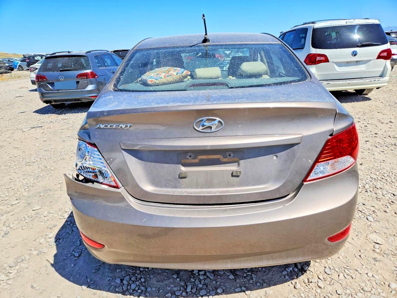 2012 Hyundai Accent Gls Gray vin: KMHCT4AE9CU109376