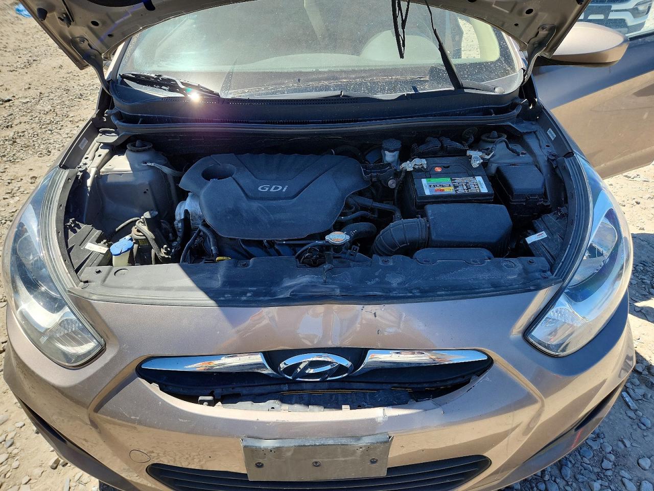 2012 Hyundai Accent Gls Gray vin: KMHCT4AE9CU109376
