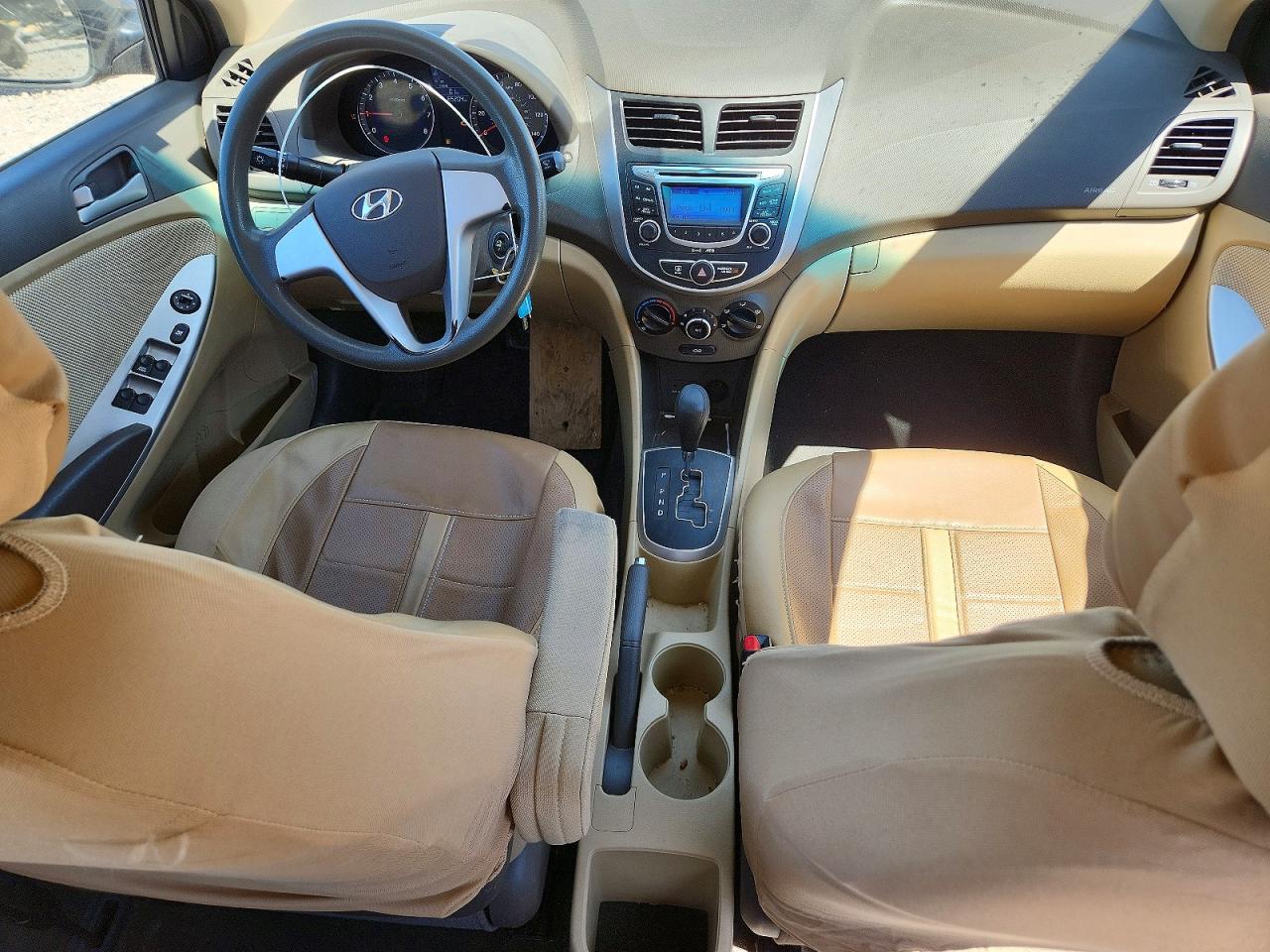 2012 Hyundai Accent Gls Gray vin: KMHCT4AE9CU109376