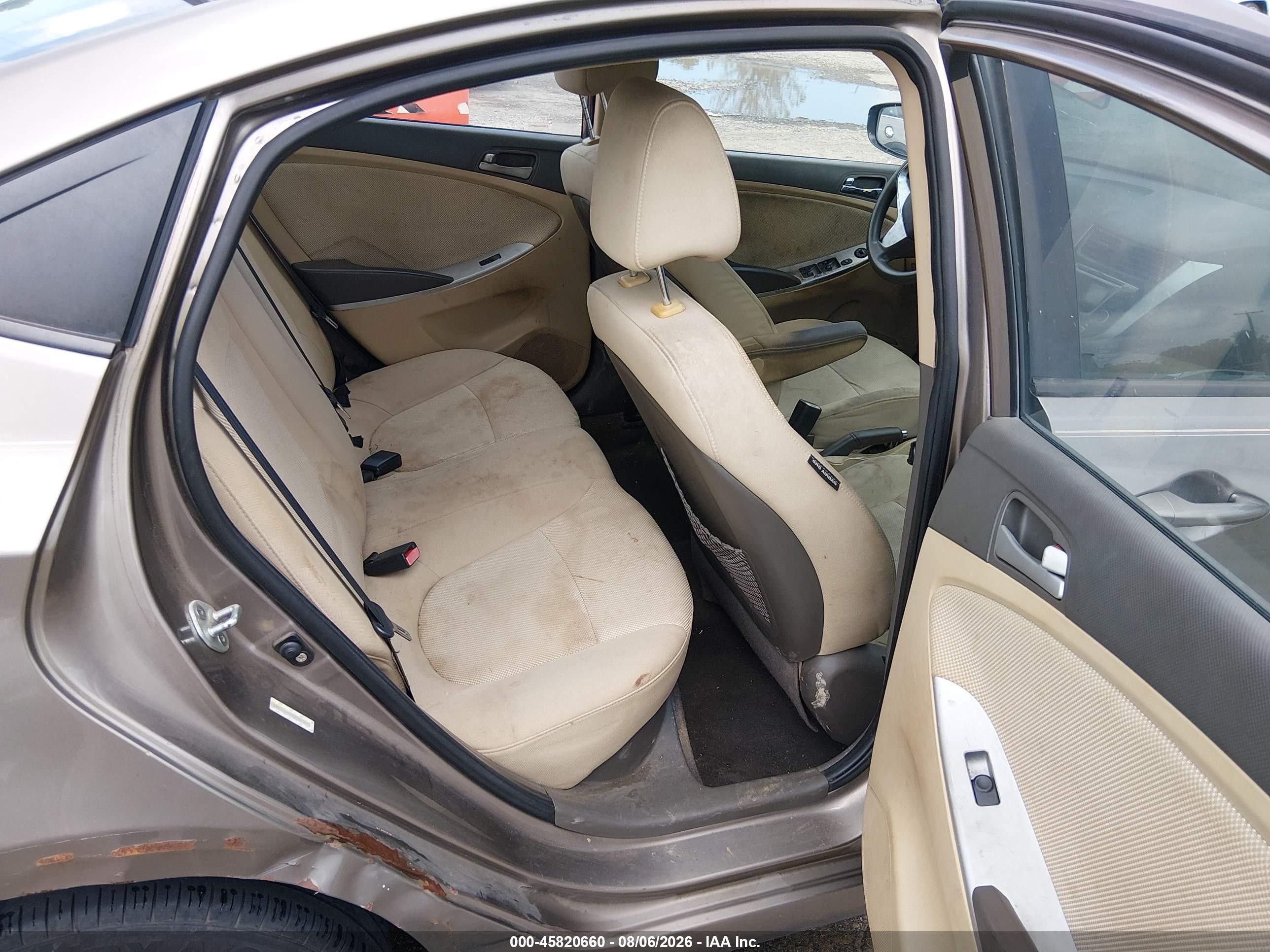 2012 Hyundai Accent Gls Gray vin: KMHCT4AE9CU139185
