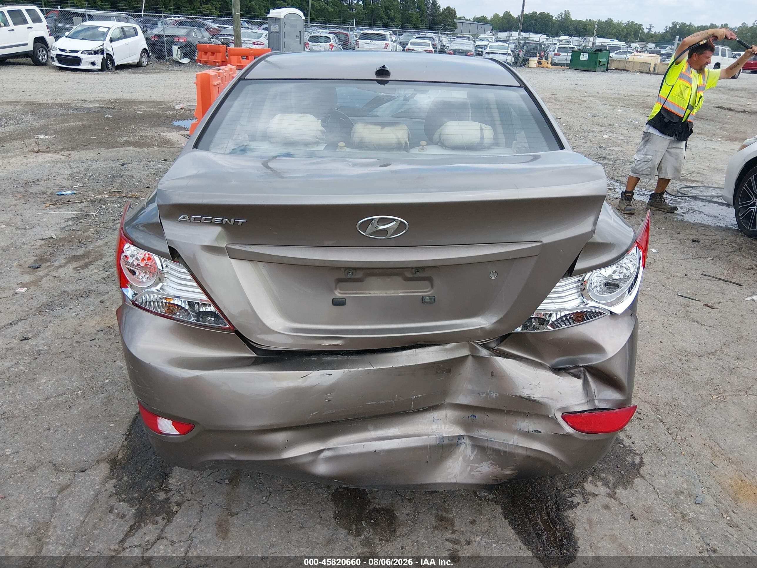 2012 Hyundai Accent Gls Gray vin: KMHCT4AE9CU139185