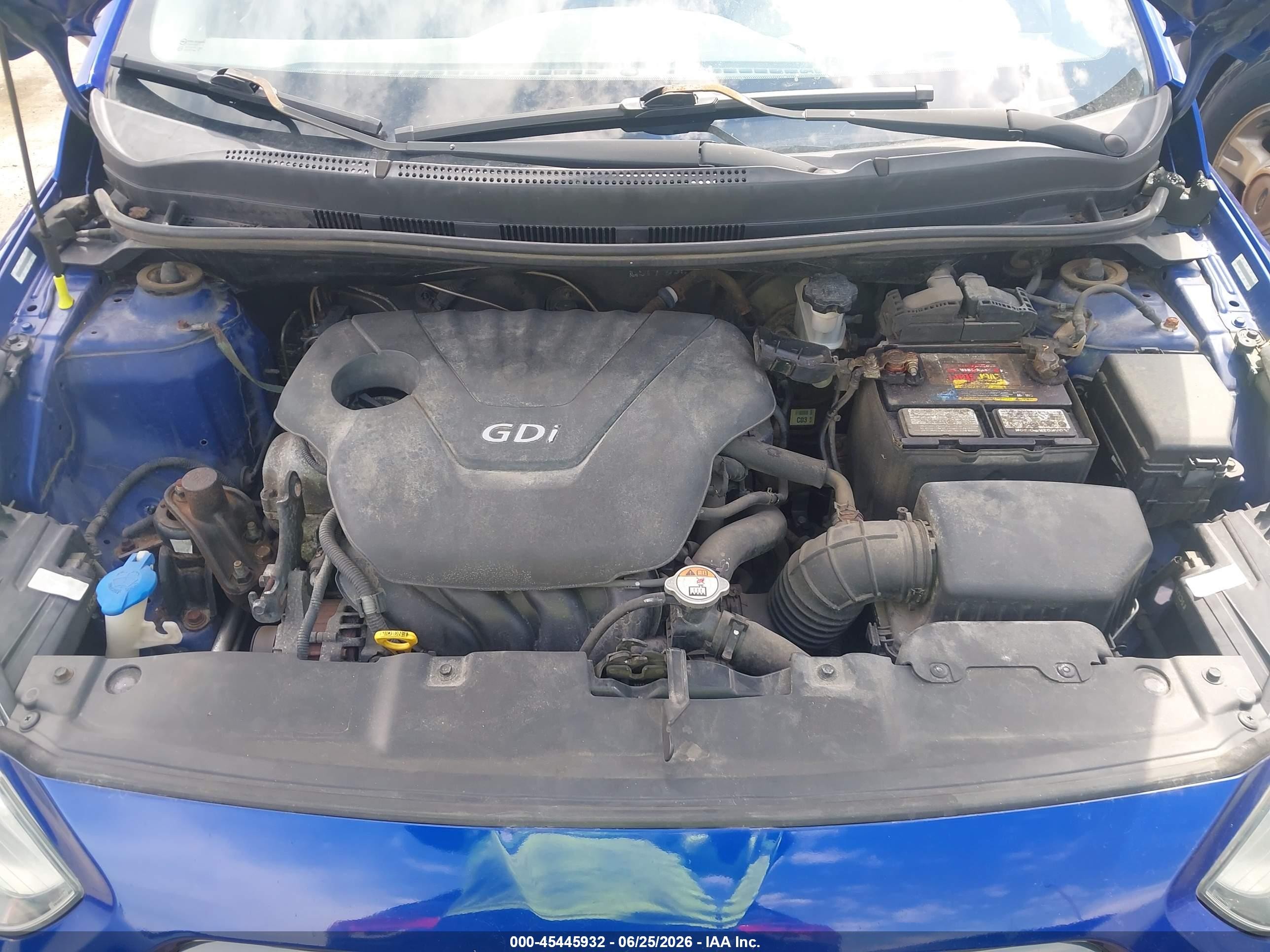 2012 Hyundai Accent Gls Синий vin: KMHCT4AE9CU201491
