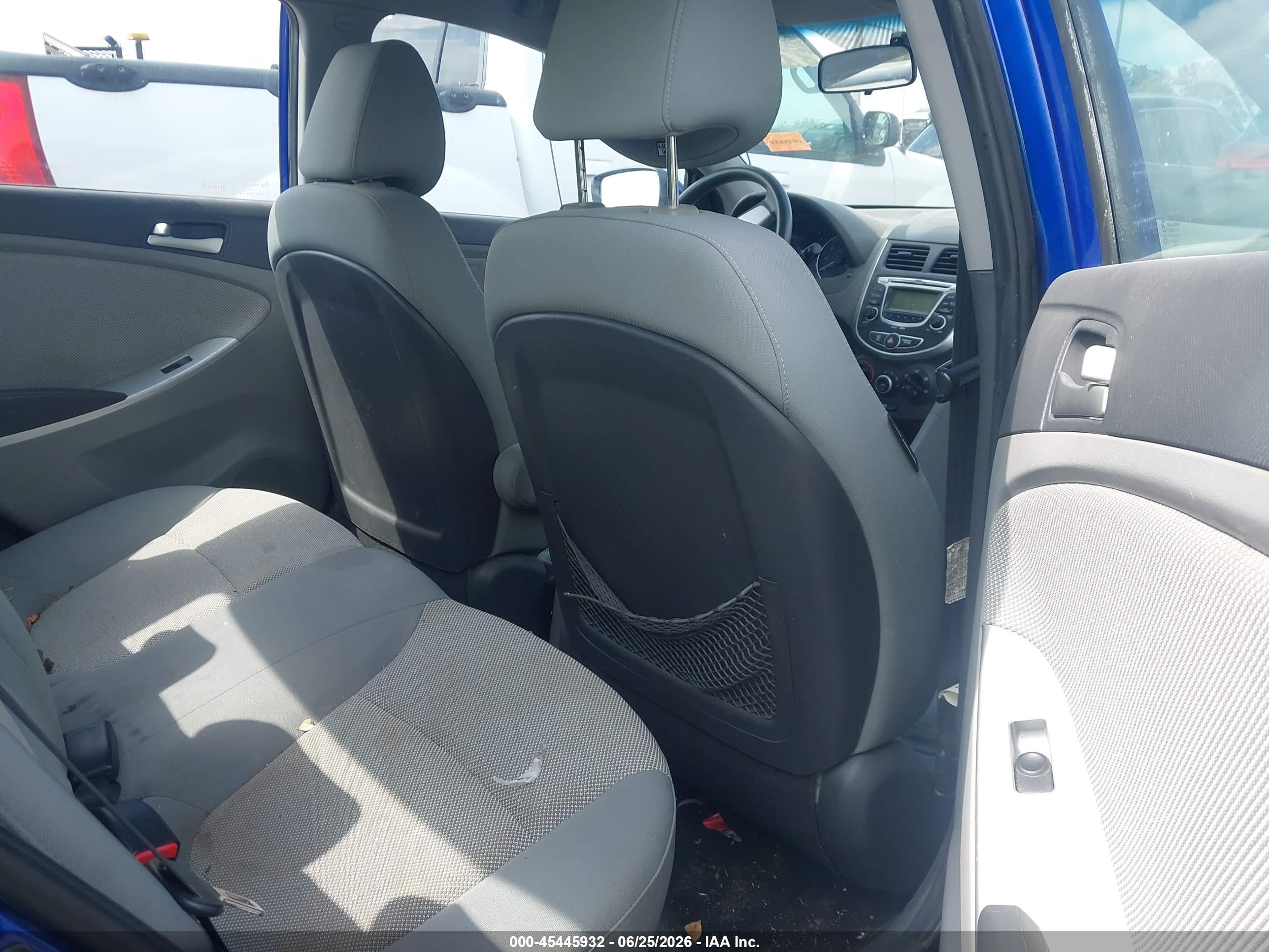 2012 Hyundai Accent Gls Синий vin: KMHCT4AE9CU201491