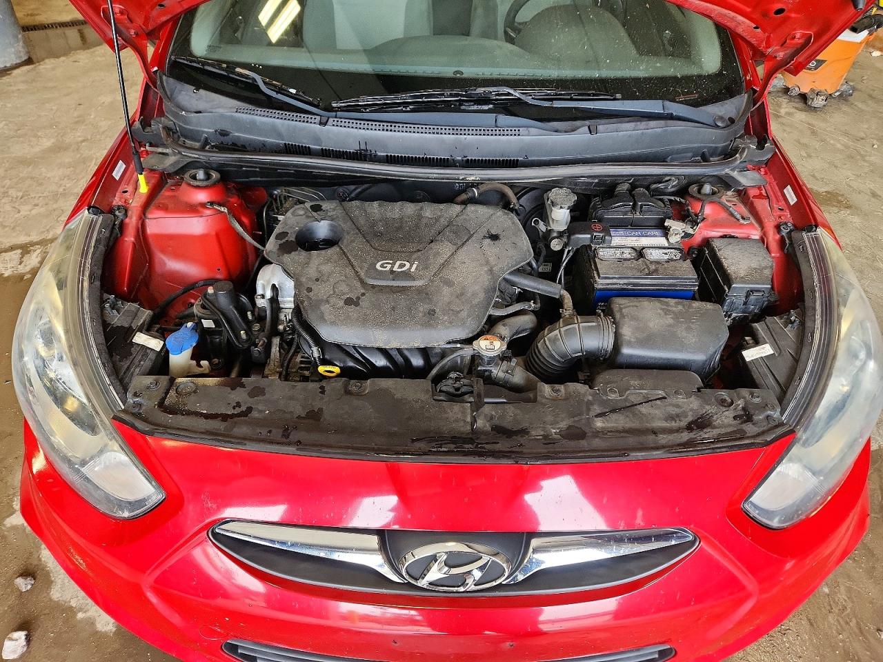 2012 Hyundai Accent Gls Red vin: KMHCT4AE9CU235527