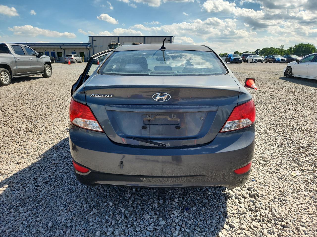 2012 Hyundai Accent Gls Gray vin: KMHCT4AE9CU242736