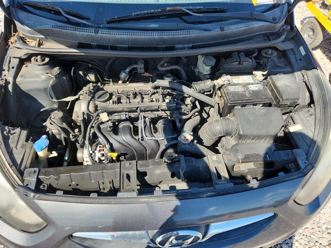 2012 Hyundai Accent Gls Gray vin: KMHCT4AE9CU242736