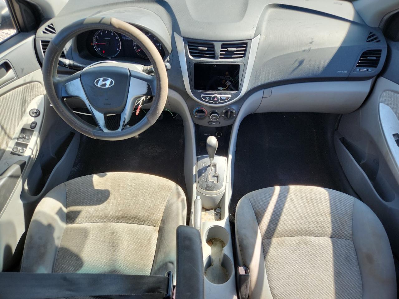2012 Hyundai Accent Gls Gray vin: KMHCT4AE9CU242736