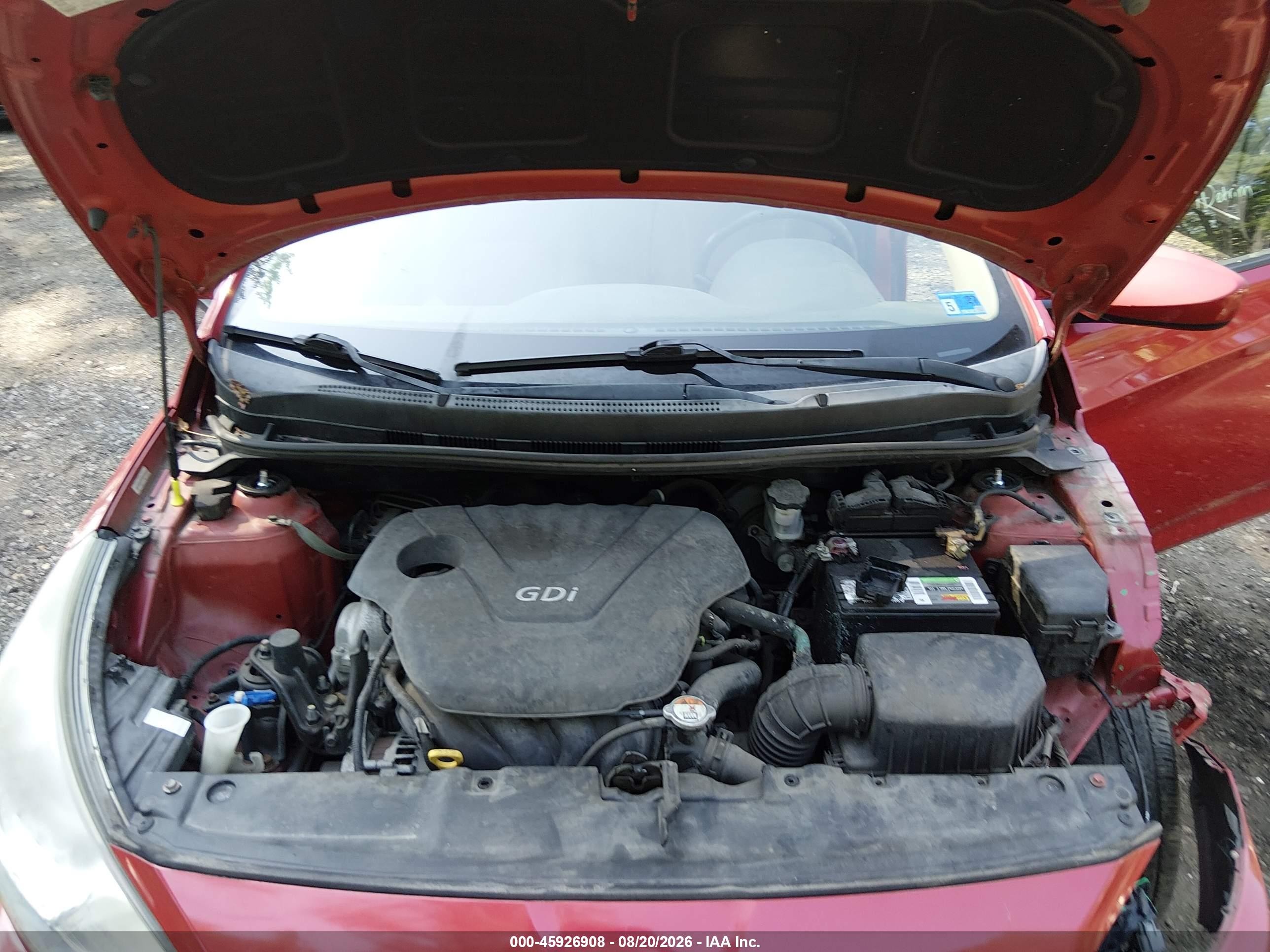 2012 Hyundai Accent Gls Red vin: KMHCT4AE9CU257611
