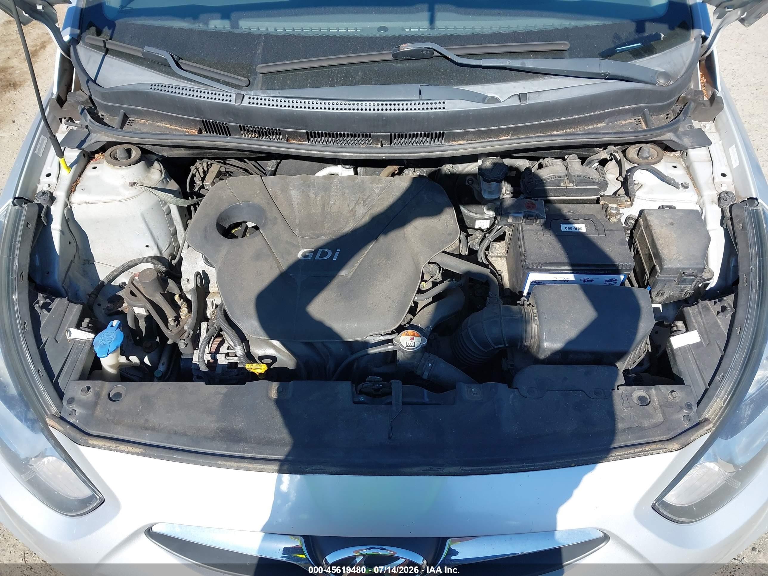 2013 Hyundai Accent Gls Silver vin: KMHCT4AE9DU366930