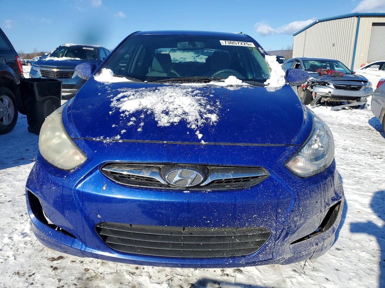 2013 Hyundai Accent Gls Blue vin: KMHCT4AE9DU400560