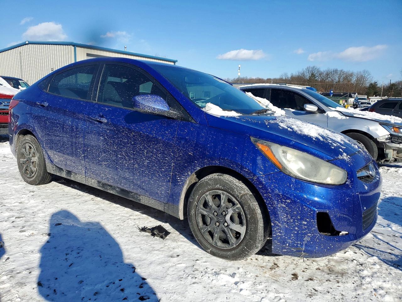2013 Hyundai Accent Gls Blue vin: KMHCT4AE9DU400560