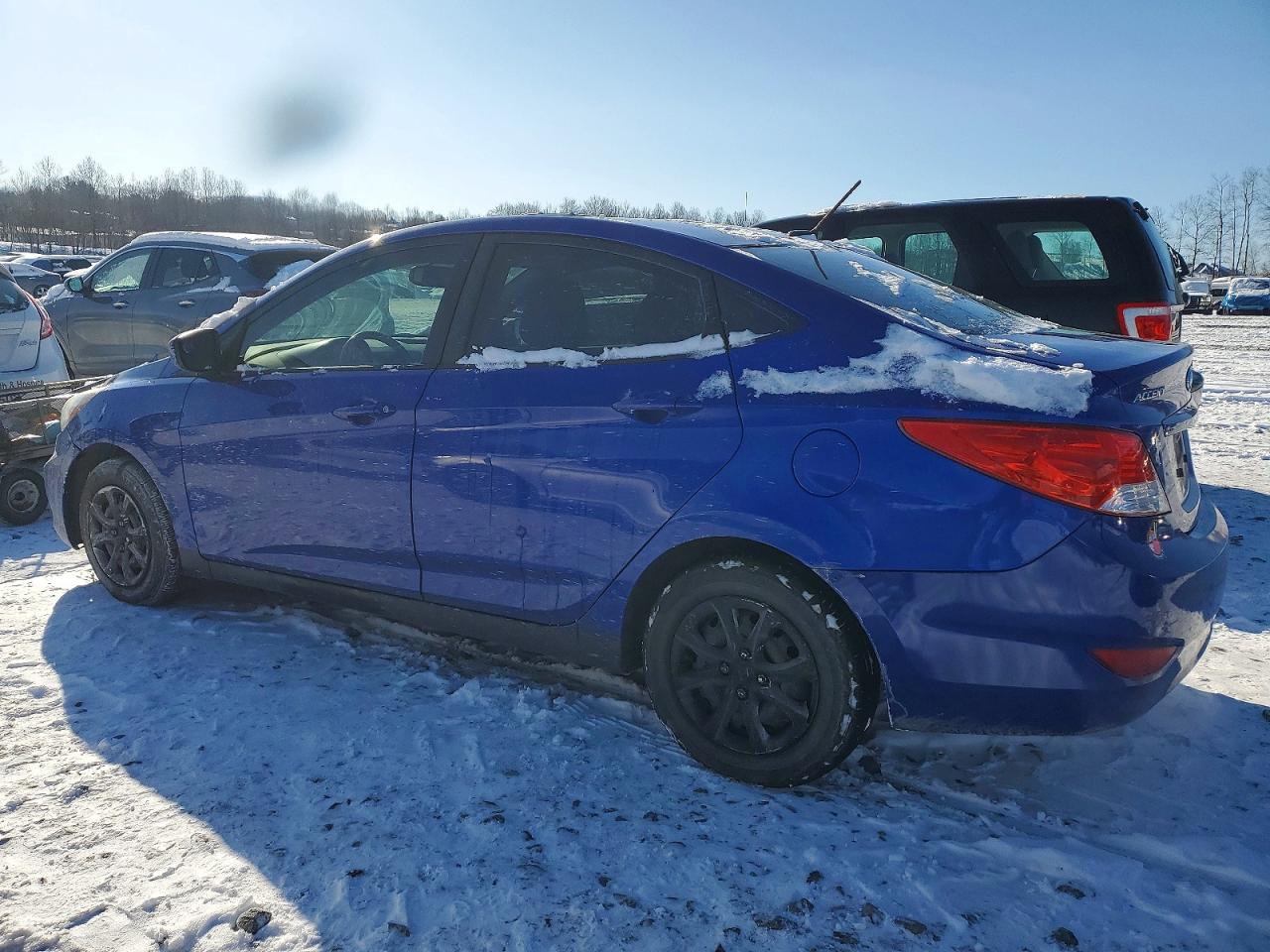 2013 Hyundai Accent Gls Blue vin: KMHCT4AE9DU400560