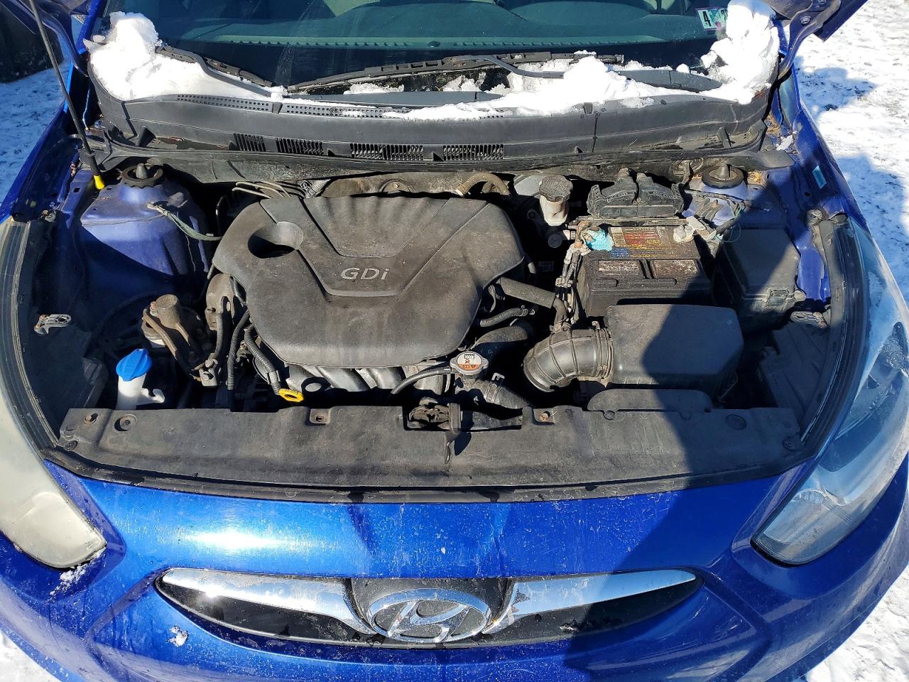 2013 Hyundai Accent Gls Blue vin: KMHCT4AE9DU400560