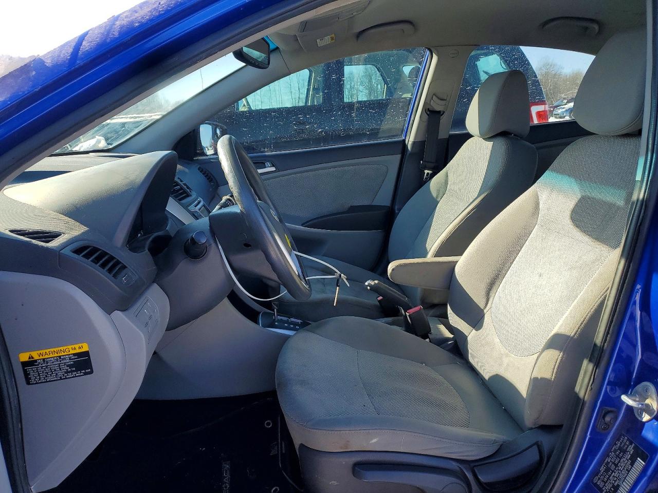 2013 Hyundai Accent Gls Blue vin: KMHCT4AE9DU400560