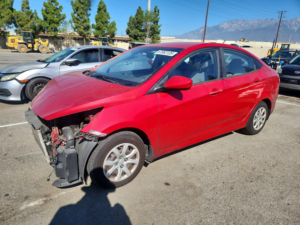 2013 Hyundai Accent Gls Red vin: KMHCT4AE9DU415673