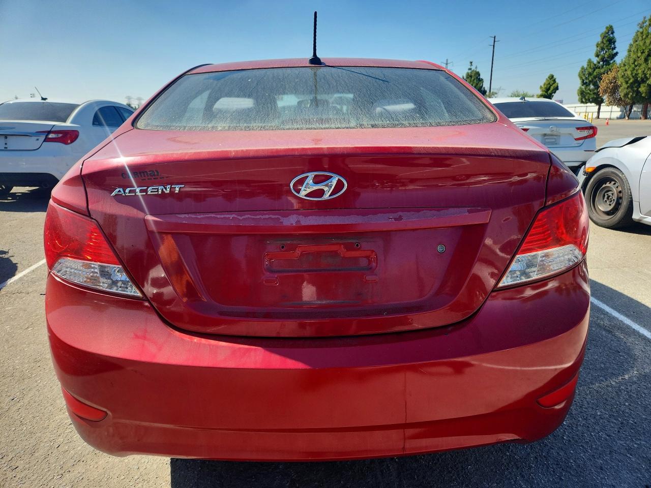 2013 Hyundai Accent Gls Red vin: KMHCT4AE9DU415673