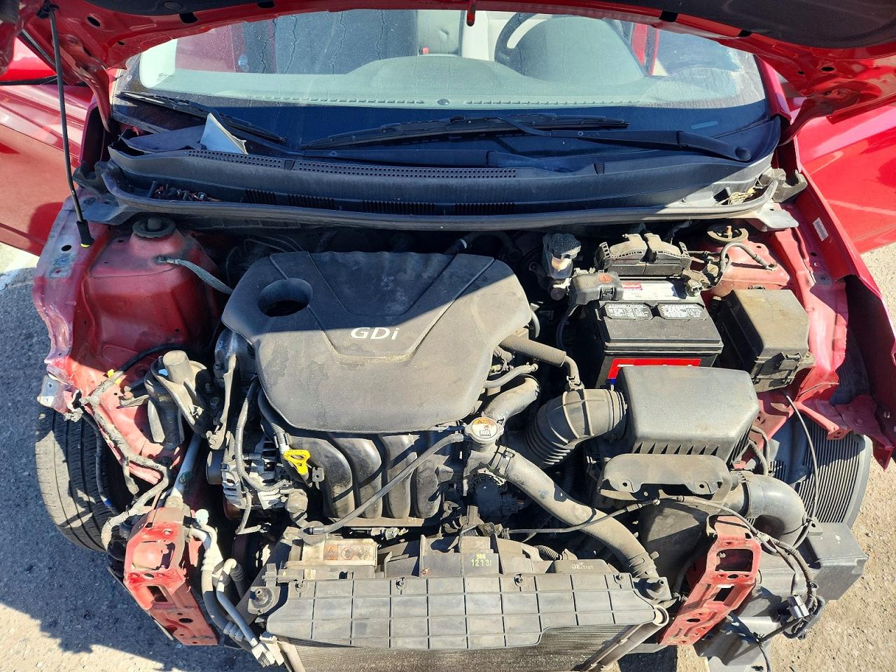 2013 Hyundai Accent Gls Red vin: KMHCT4AE9DU415673