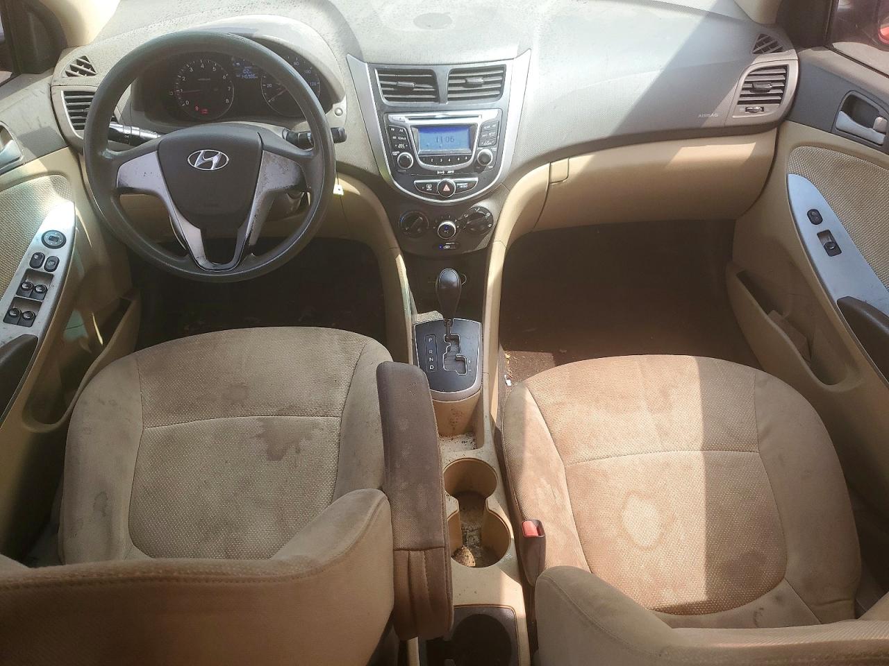 2013 Hyundai Accent Red vin: KMHCT4AE9DU419299
