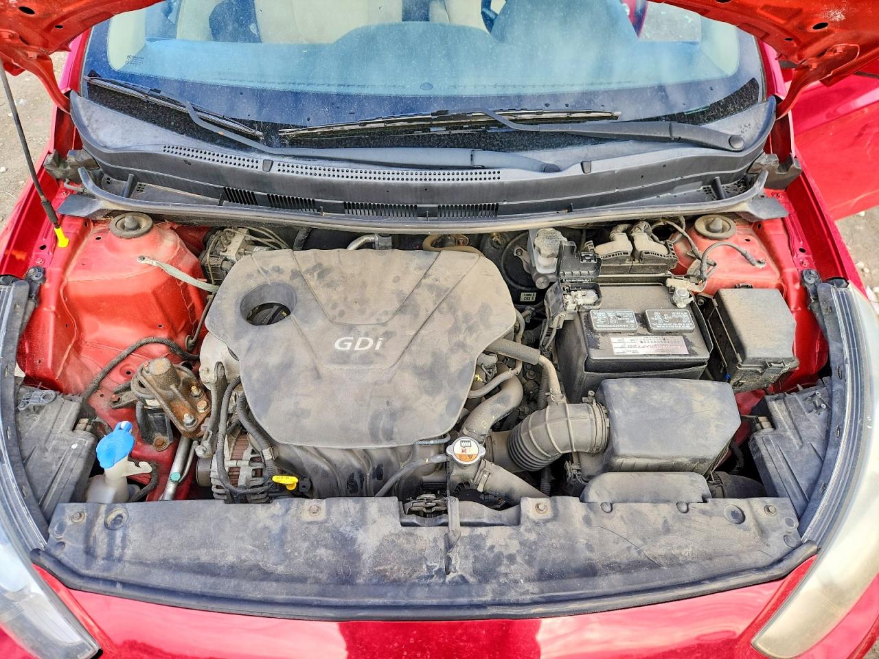 2013 Hyundai Accent Red vin: KMHCT4AE9DU471273