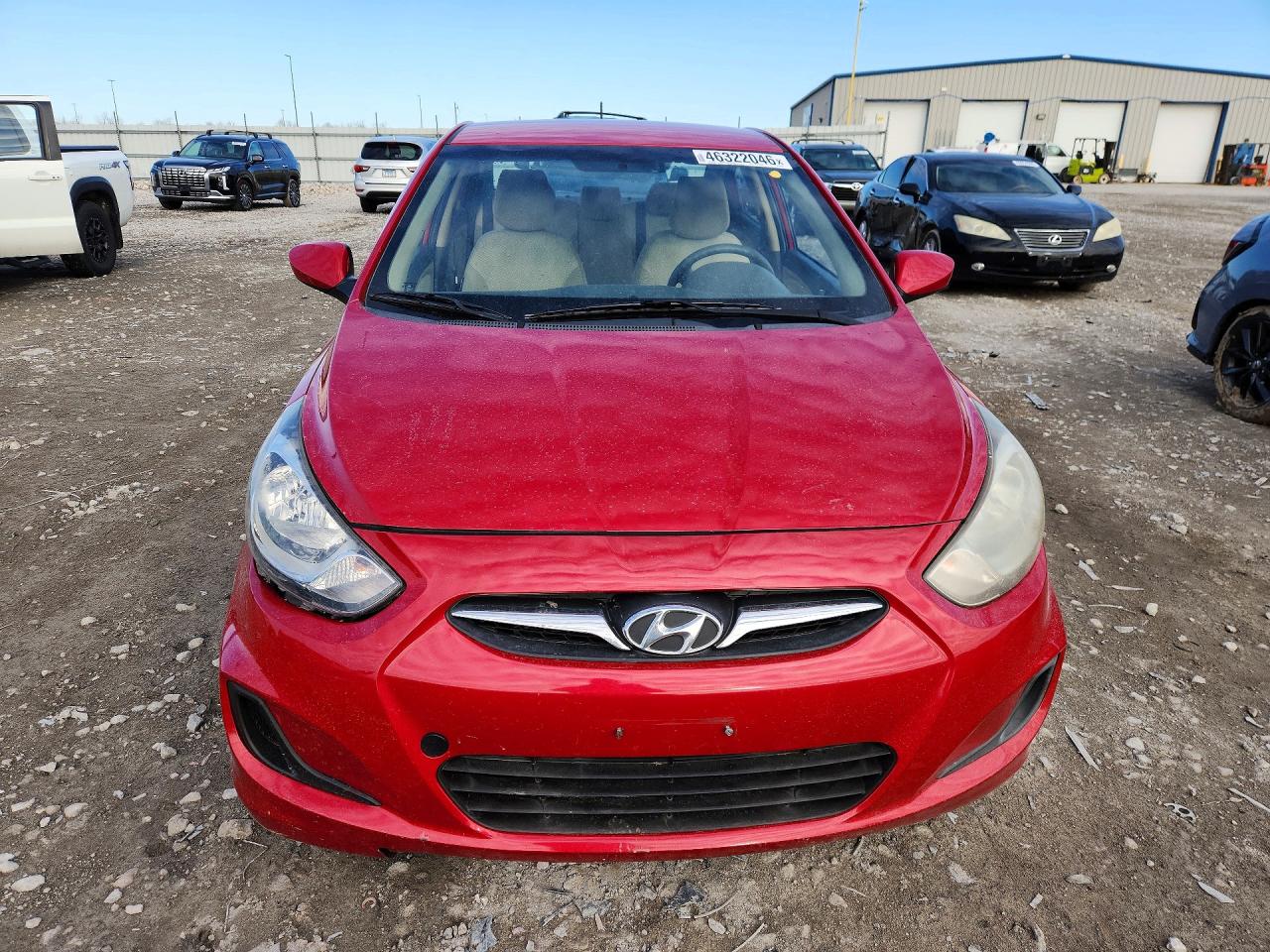 2013 Hyundai Accent Red vin: KMHCT4AE9DU471273