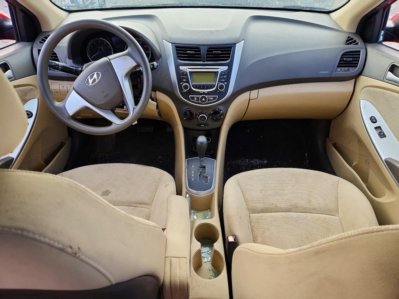 2013 Hyundai Accent Red vin: KMHCT4AE9DU471273