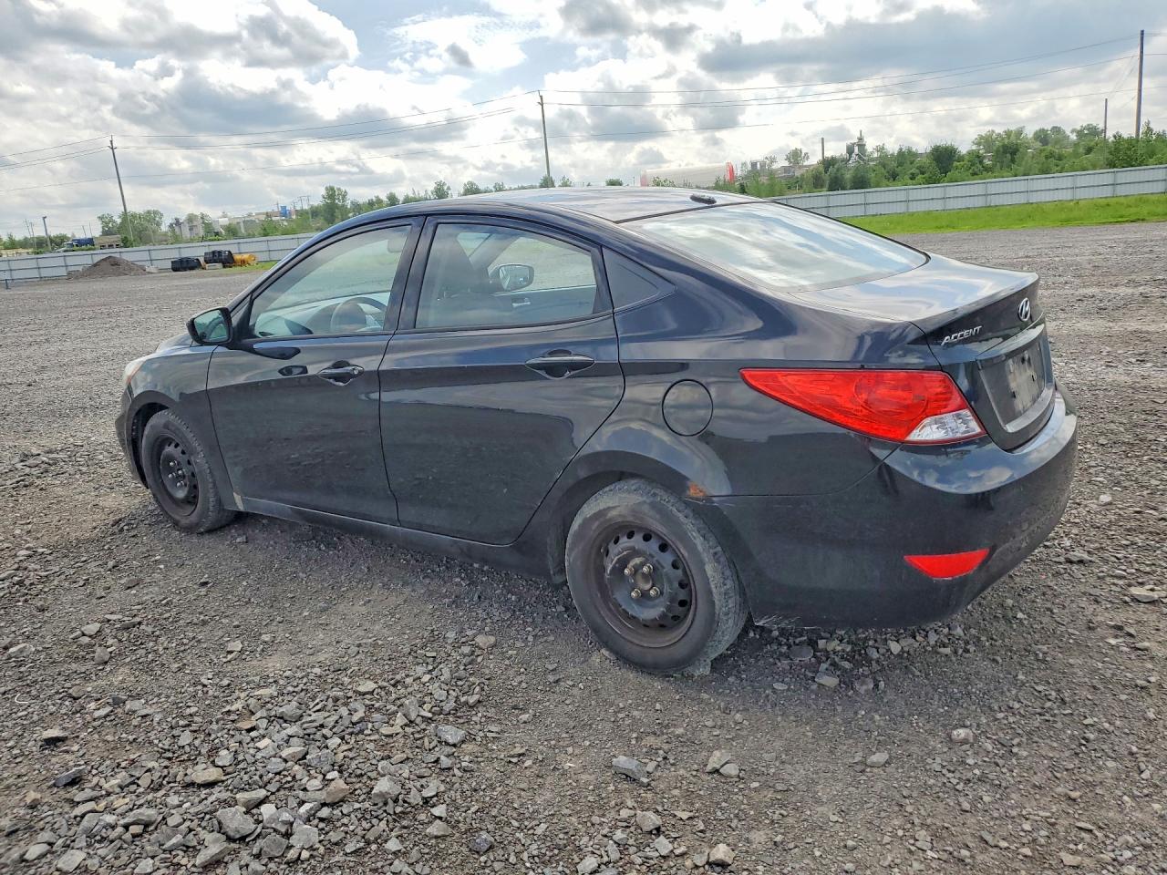 2013 Hyundai Accent Gls Black vin: KMHCT4AE9DU516194
