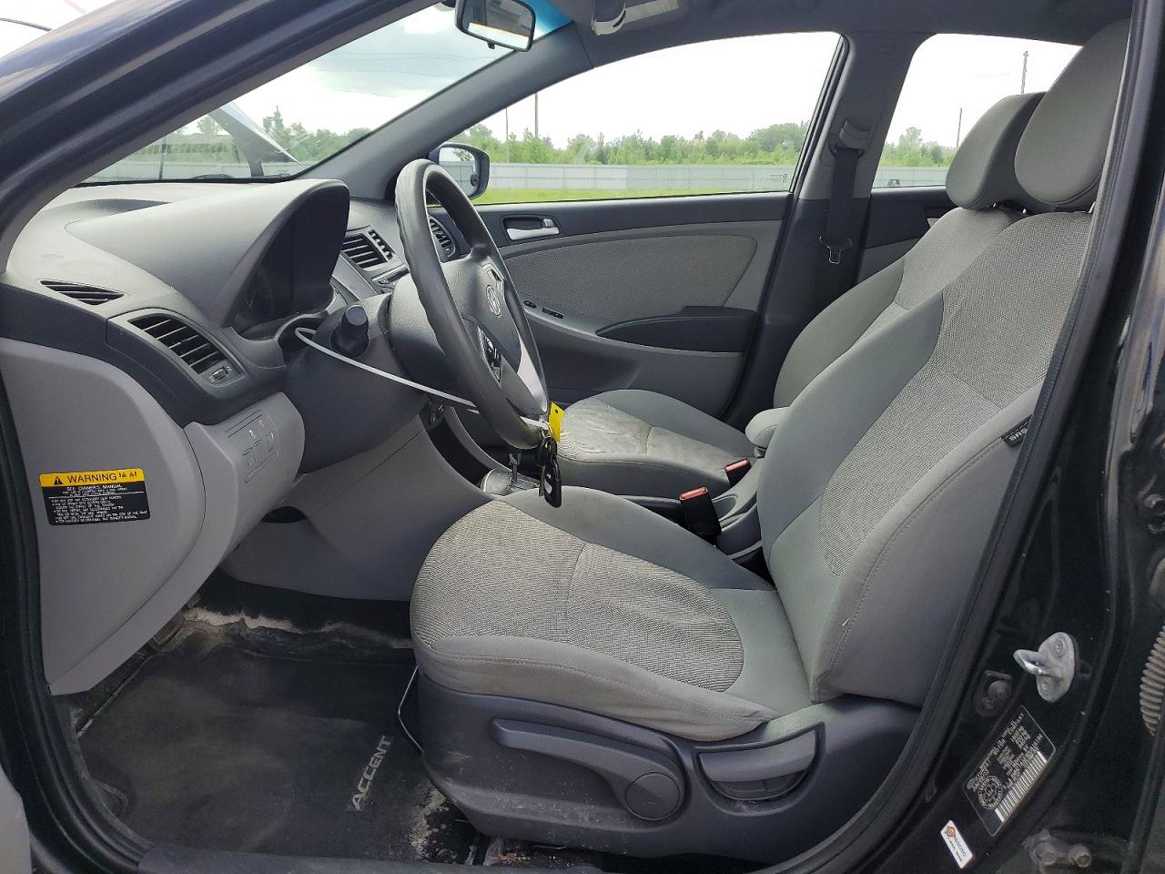 2013 Hyundai Accent Gls Black vin: KMHCT4AE9DU516194