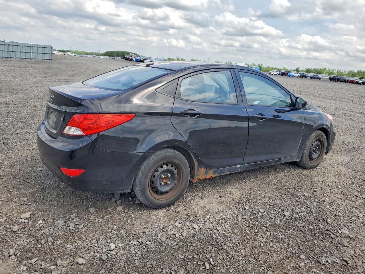 2013 Hyundai Accent Gls Black vin: KMHCT4AE9DU516194