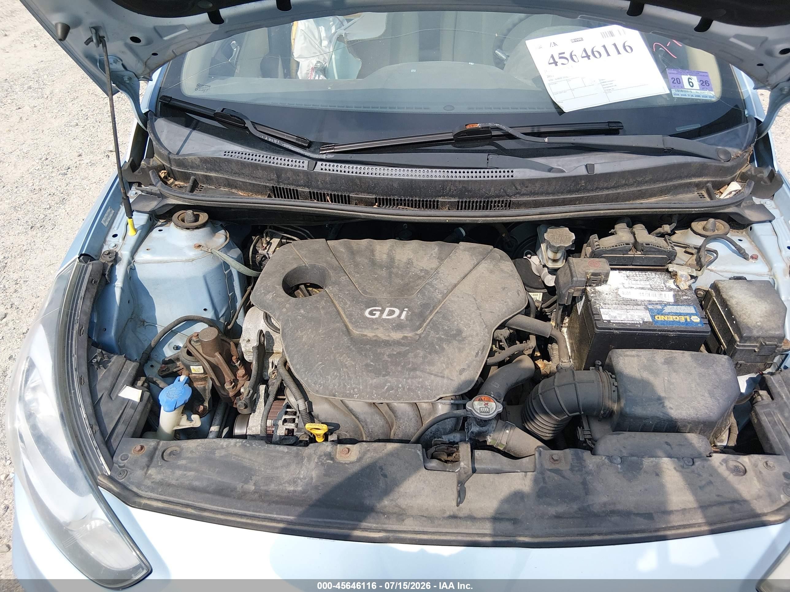 2013 Hyundai Accent Gls Blue vin: KMHCT4AE9DU518446