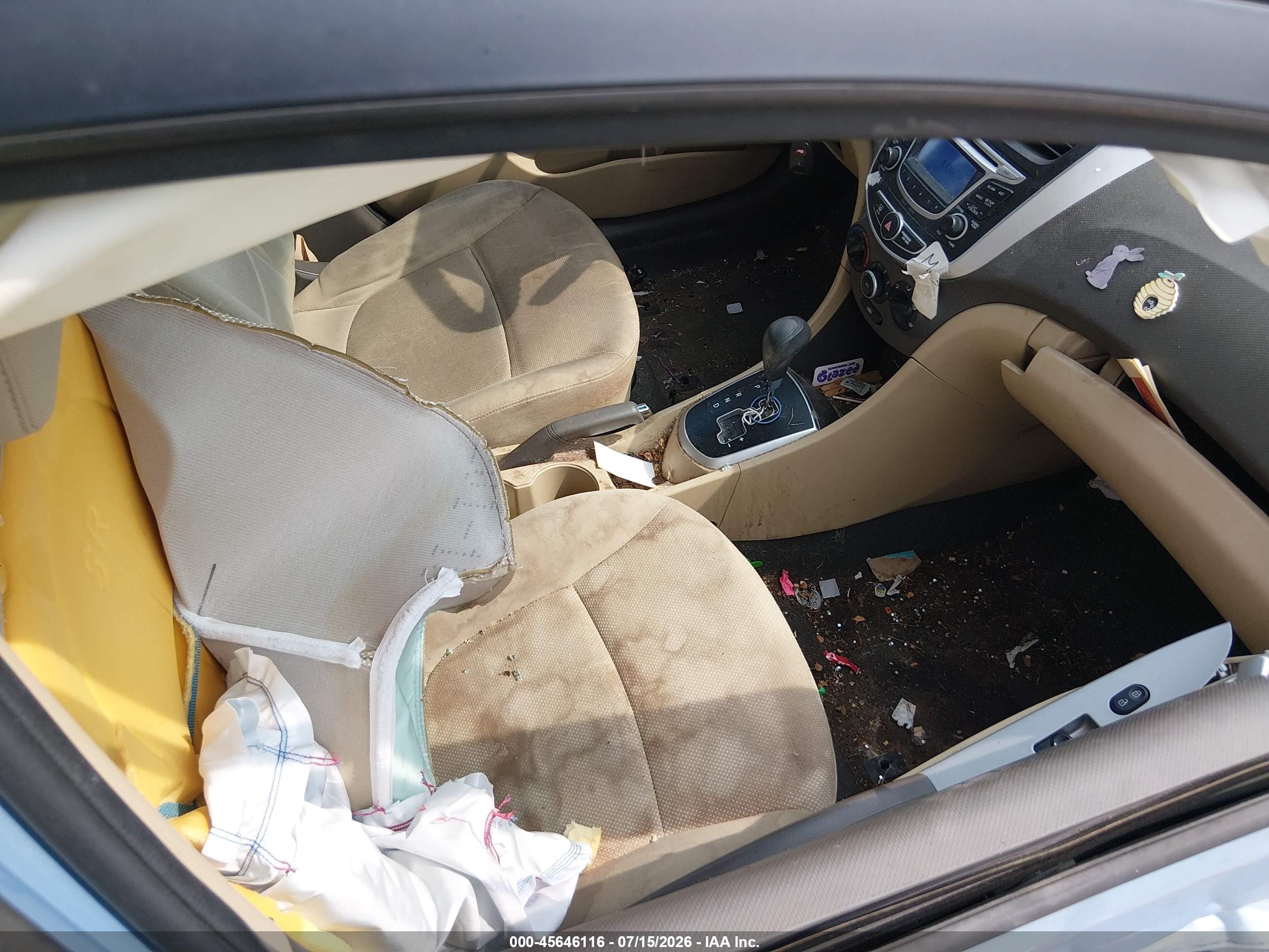 2013 Hyundai Accent Gls Blue vin: KMHCT4AE9DU518446