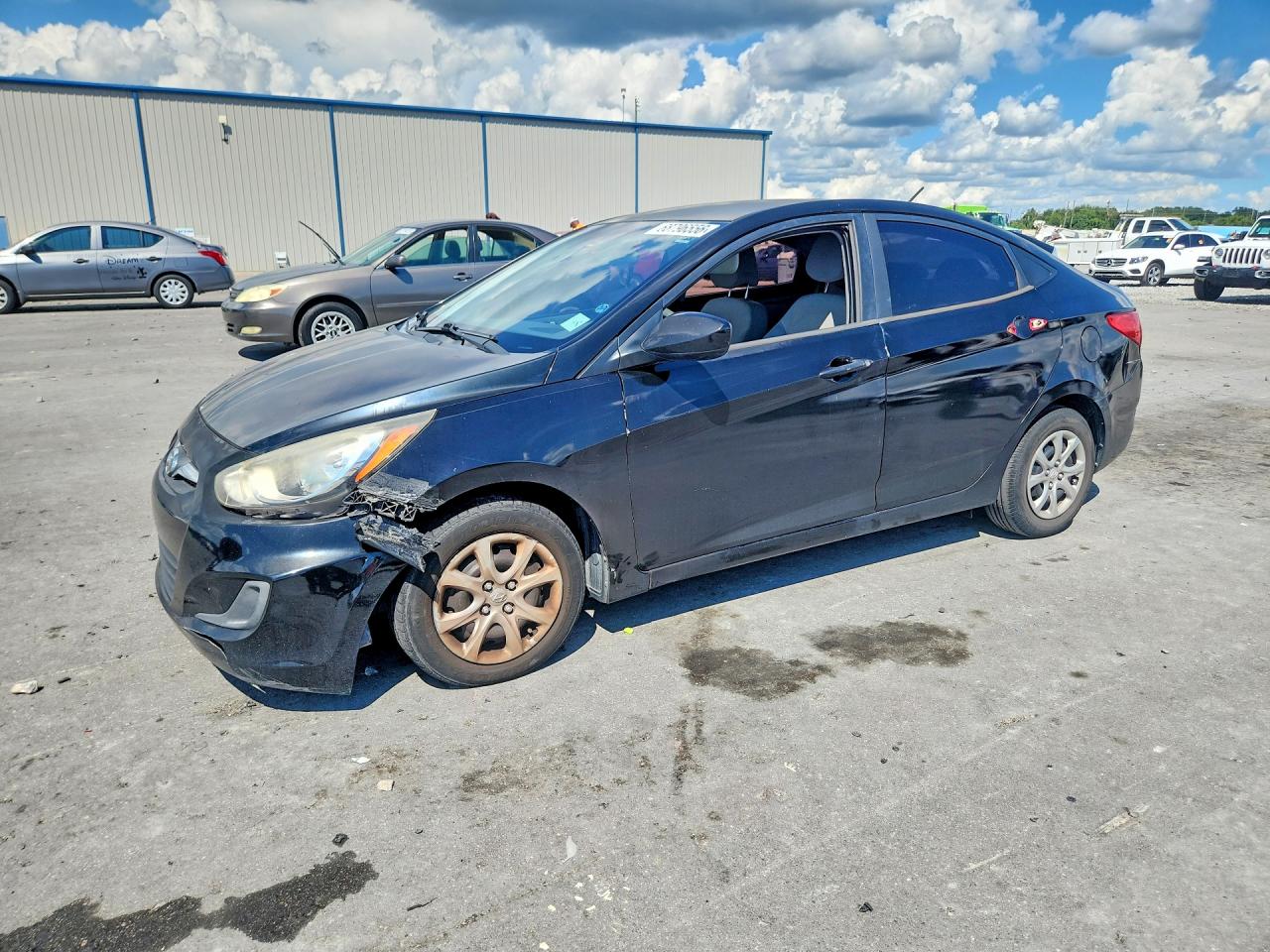 2013 Hyundai Accent Gls Black vin: KMHCT4AE9DU555397