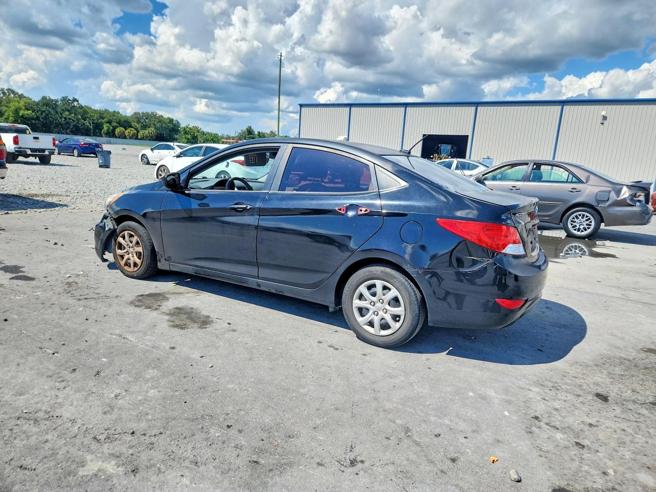 2013 Hyundai Accent Gls Black vin: KMHCT4AE9DU555397