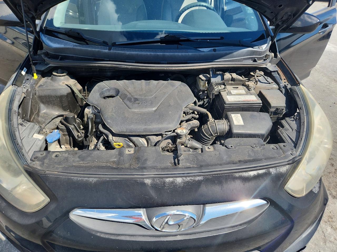 2013 Hyundai Accent Gls Black vin: KMHCT4AE9DU555397